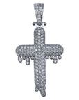 dripping cross pendant necklace chain quavo gifted saweetie icebox diamond ice