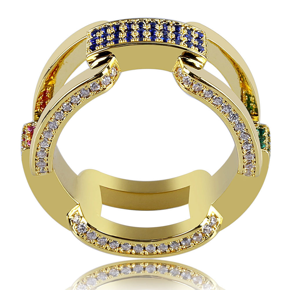 gucci hermes link ring vvs diamond ifandco as seen on drake affordable hip hop jewelry