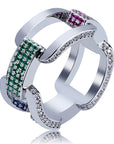 gucci hermes link ring vvs diamond ifandco as seen on drake affordable hip hop jewelry
