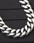 louis vuitton virgil off white inspired alike enamel cuban link necklace chain