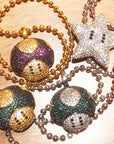 Super mario bro's star pendant necklace ball chain free matching chain ifandco pharrell mushroom