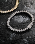 Iced out 8mm halo one row horse eye tennis links diamond bracelet White Gold bling iced out diamonds VVS