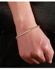 4mm tennis link silver white gold diamond necklace short diamond necklace choker White Gold kylie jenner kardashians fashion nova shein