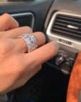 Kylie Jenner signature eternity band ring in oval kylie ring diamond