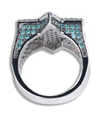 Two tone star ring