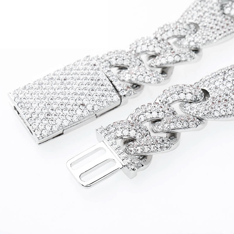 16mm gucci link cuban link combo bracelet custom clasp diamond shopgld gold