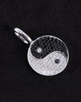 tai chi pendant necklace chain diamond ifandco nano eyefunny