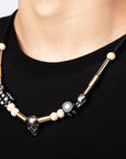 asap rocky jewelry pearl necklace dice skull chain choker playboi carti vlone