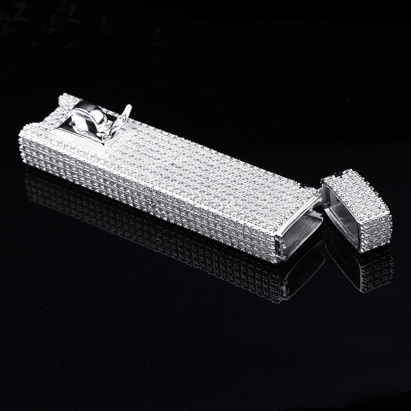 JUUL Vape E-Cig fully iced case Pendant Holder Cover Case diamond gold Bijouterie Gonin JUUL Vape E-Cig fully iced case Pendant Holder Cover Case diamond gold Bijouterie Gonin
