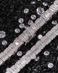 halo iced baguette travis chain canary diamond necklace chain bracelet cheapest asap rocky vlone