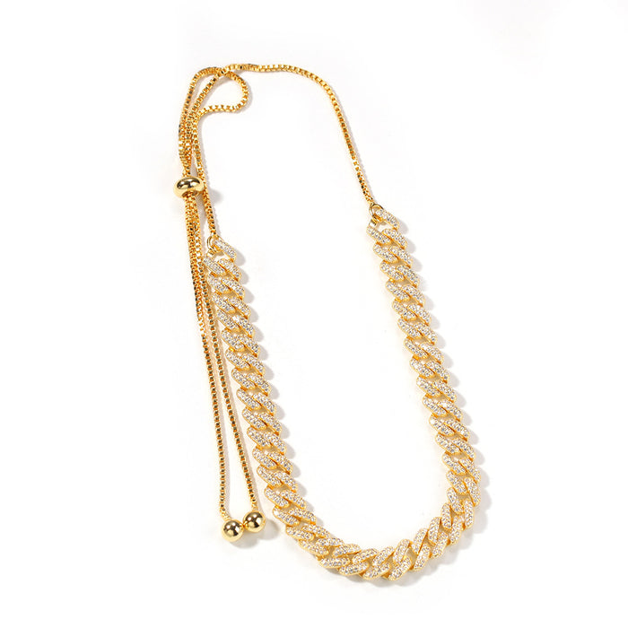 9mm cuban link chain adjustable female cardi b kylie jenner vvs diamond ifandco luxury handbag jewellery