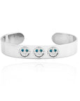 EYEFUNNY smile s wide bangle smiling face bangle bracelet smiley diamond vvs アイファニー POGGY KIM JONES VIRGIL JBALVIN