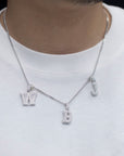 custom alphabet letter bubble nano greg yuna diamond silver white gold celebrity jewelers ifandco