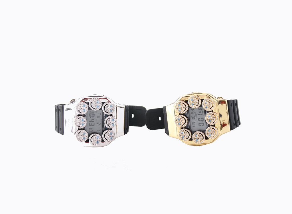 eyefunny gshock casio watch custom part bezel diamond ginza jbalvin