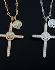 EYEFUNNY smiling face pendant necklace chain diamond vvs アイファニー POGGY KIM JONES VIRGIL JBALVIN