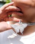 cuban link chian necklace pendant free matching chain affordable hip hop jewelry best gold diamond vvs icebox ifandco