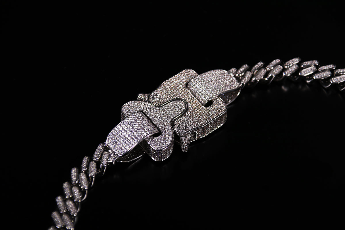 fully iced diamond Hero necklace choker 1017 ALYX 9SM asap rocky kanye west 