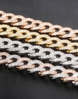 14mm cuban link fully iced micro pave diamond travis scott playboi carti asap rocky ian connor vlone vvs