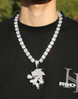 Sonic the Hedgehog Fully Iced diamond Pendant Diamond free necklace chain ifandco