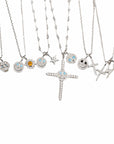 EYEFUNNY smiling face pendant necklace chain diamond vvs アイファニー POGGY KIM JONES VIRGIL JBALVIN