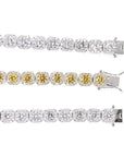 travis canary halo one row scott solitaire tennis link bracelet out with kylie jenner