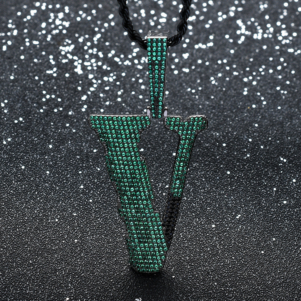asap bari asap rocky vlone v pendant necklace chain diamond lil uzi vert playboi carti jeweler