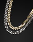 solid special clasp 18mm curb cuban link chain necklace bracelet yellow gold white gold solid silver 925 sterling vermeil