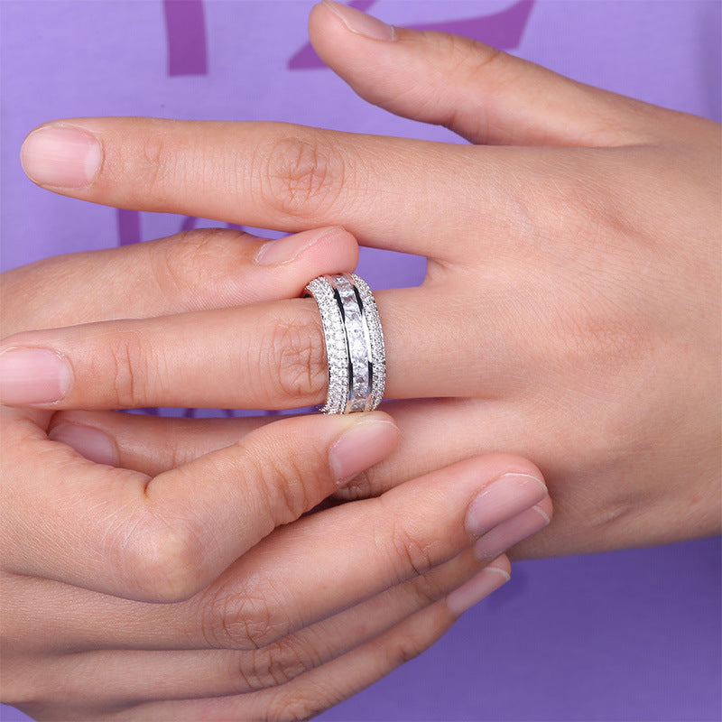 fully iced princess cut eternity ring travis scott lil uzi vert hip hop jewelry shopgld