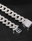 14mm cuban link fully iced micro pave diamond travis scott playboi carti asap rocky ian connor vlone vvs