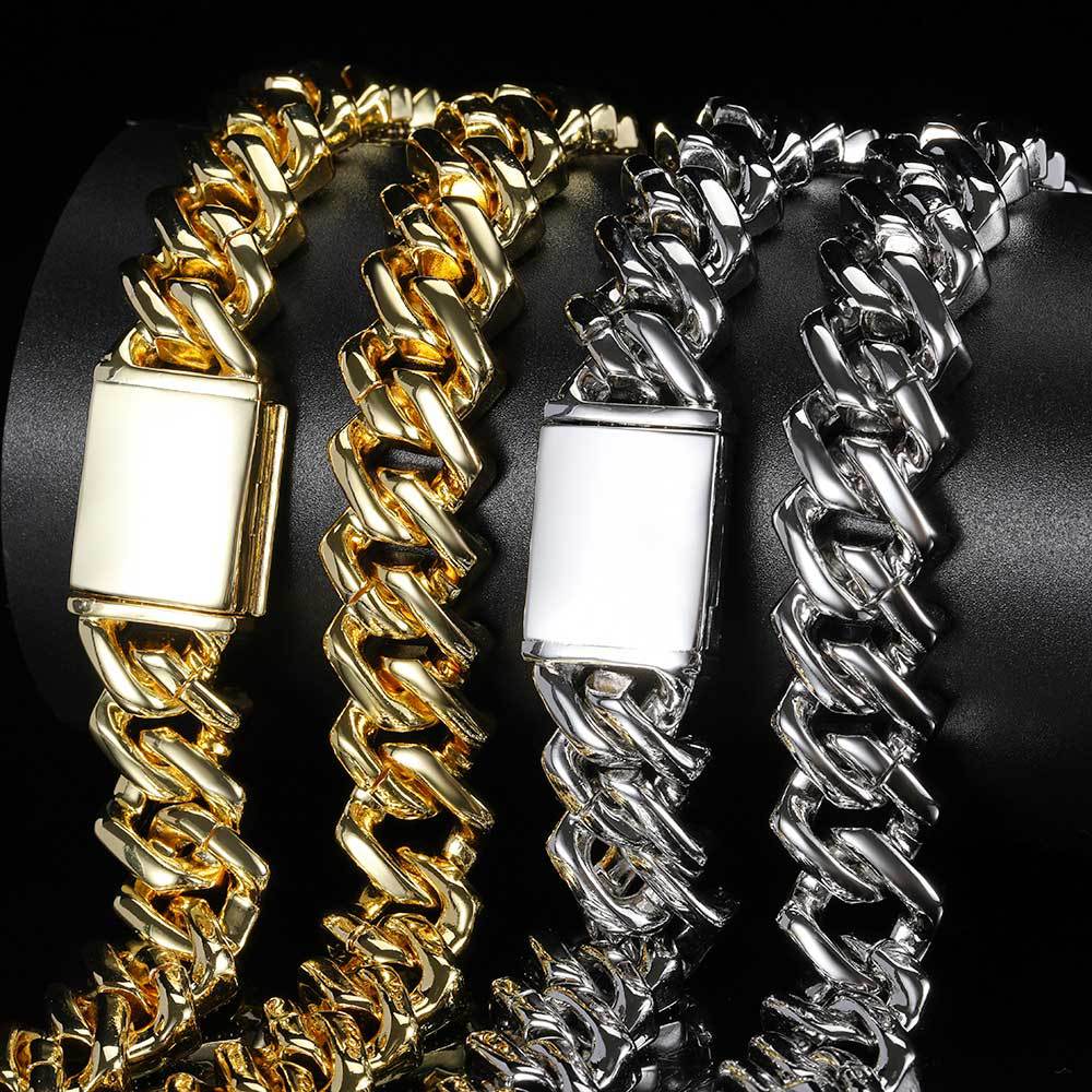 20mm curb cuban link three row highest quality gold diamond vvs ifandco icebox on lil uzi vert playvboi carti