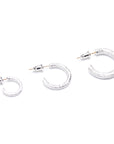 high fashion luxury hoop earrings silver 925 white gold yellow gold coated 18k diamond