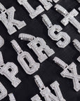 custom alphabet letter bubble nano greg yuna diamond silver white gold celebrity jewelers ifandco