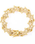 15mm Iced Barbed wire link bracelet chain shopgld gold diamond