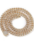 curb cuban link 10mm diamond necklace chain fully iced custom clasp diamond ifandco