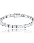 rectangle radiant cut diamond tennis link necklace chain diamond white gold travis rapper hip hop jewelery jewelers celebrity