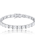retangle radiant cut diamond tennis link necklace chain diamond white gold travis rapper hip hop jewelery jewelers celebrity