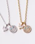 eyefunny smiling face thunder pendant necklace chain diamond jbalvin kim jones clot virgil offwhite