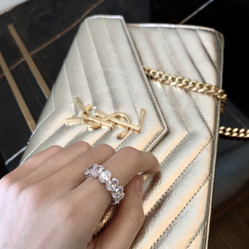 Kylie Jenner signature eternity band ring in oval kylie ring diamond