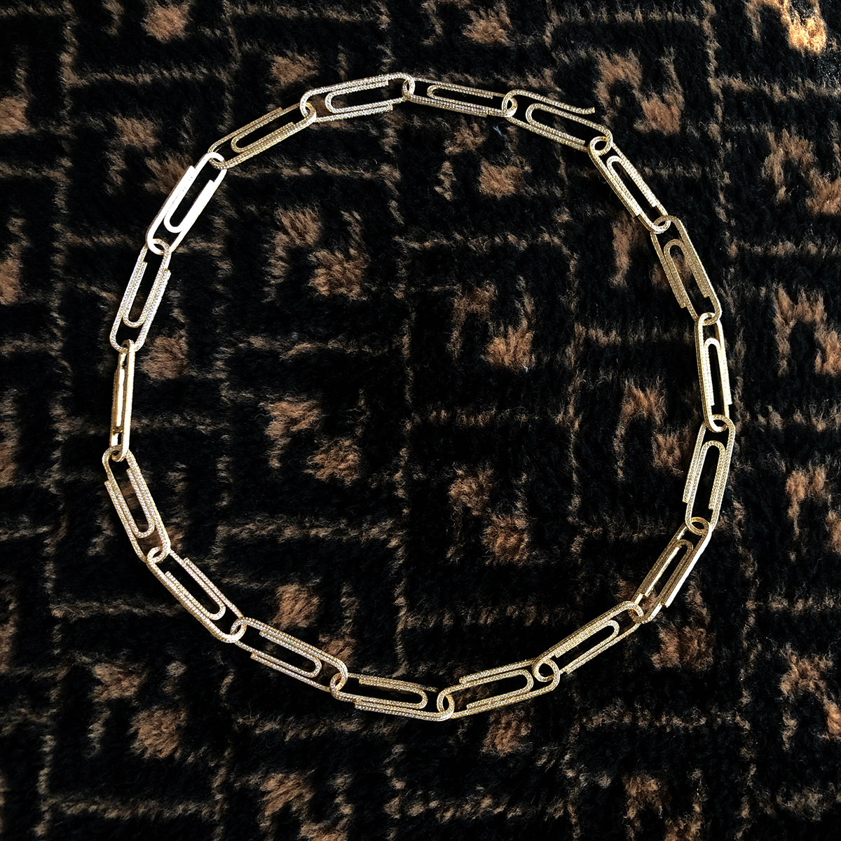 paper clip links jacob &amp; co virgil abloh offwhite alike necklace chain link diamond travis scott silver white gold buy