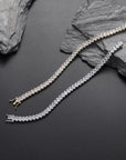 Iced out 6mm halo oval solitaire tennis links diamond bracelet White Gold bling iced out diamonds VVS