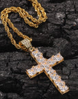 Princess cut cross pendant & necklace with free matching chain playboi carti vlone 