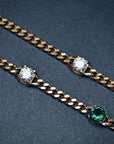 Infinity stone cuban link necklace chain Pharrell jacob & co diamonds necklace grill gemstone rare