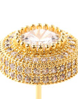 12mm stud earrings diamond earring iced halo solitaire k gold shopgld