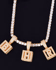 affordable hip hop custom jeweler iced out baby block letter pendant necklace chain shopgld