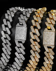 20mm curb cuban link three row highest quality gold diamond vvs ifandco icebox on lil uzi vert playvboi carti