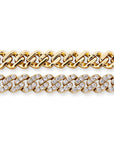 9mm cuban link chain bracelet ankle chain diamond white gold female jewelry fine jewelers chanel