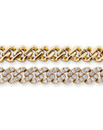 9mm cuban link chain bracelet ankle chain diamond white gold female jewelry fine jewelers chanel