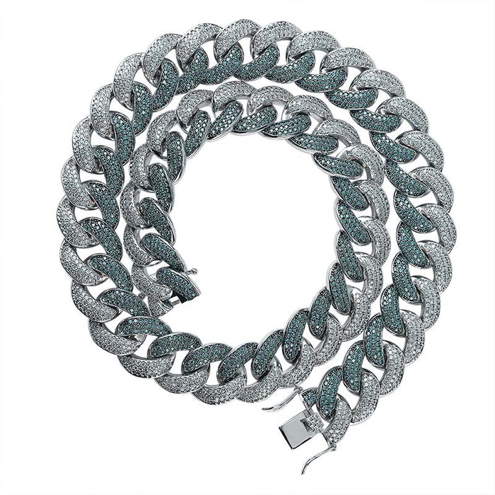 two tone miami cuban link bracelet blueface diamond gold buy travis scott