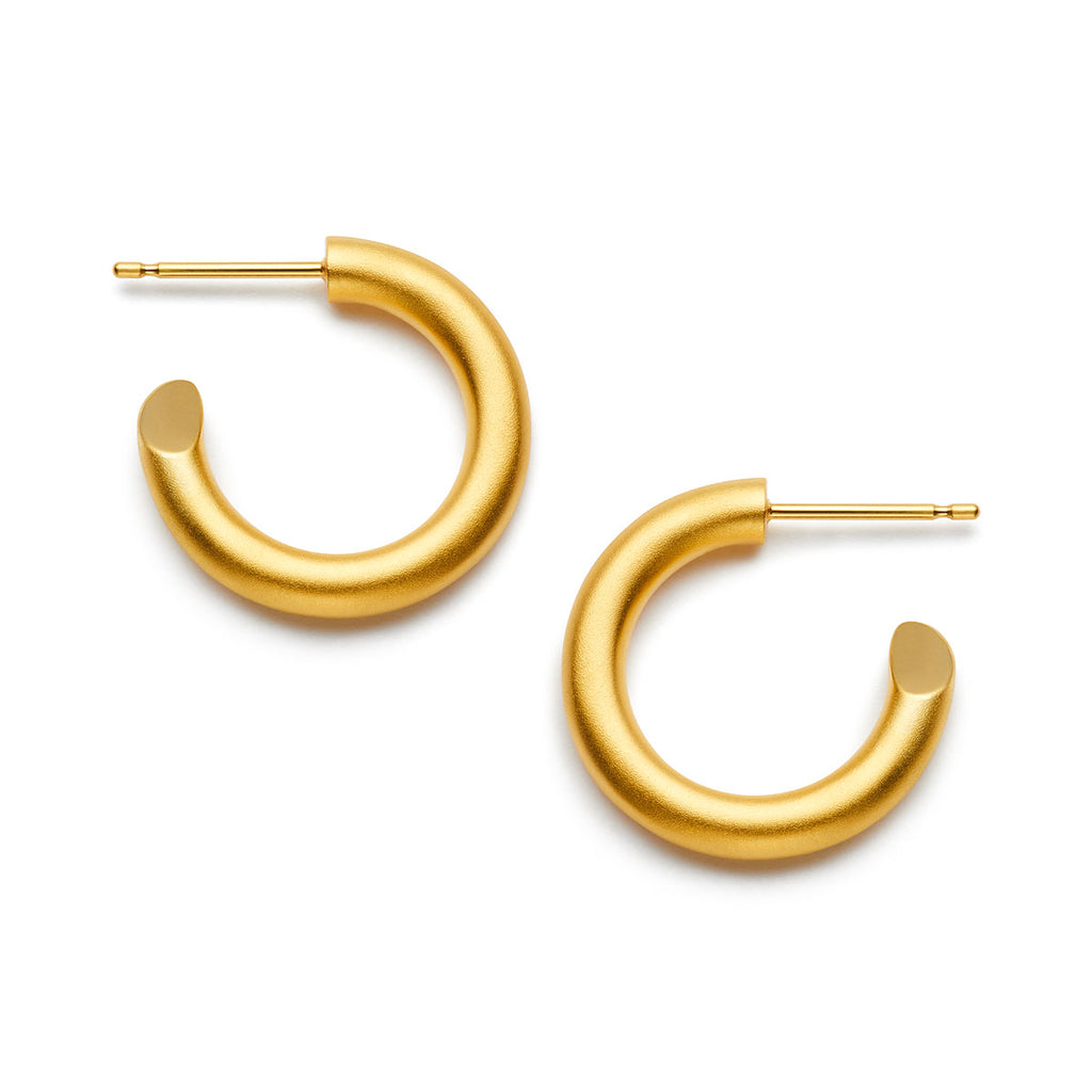 Shop Luxury Gold Hoop Earrings - Seen in Vogue Small