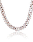 curb cuban link 14mm necklace chain fully iced custom clasp diamond ifandco